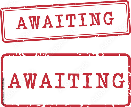 Awaiting Stamp Vector Set