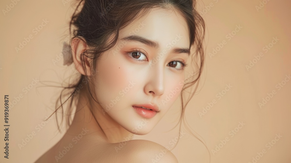 Asian women are beautiful and have smooth facial skin. And there is skin care to smooth out wrinkles around the eyes. Asian women are beautiful and have smooth facial skin. And there is skin care to smooth out wrinkles around the eyes.