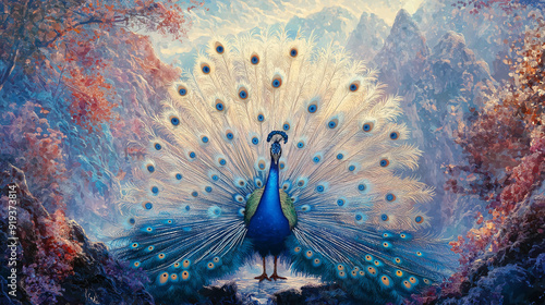 The most beautiful and graceful peacock