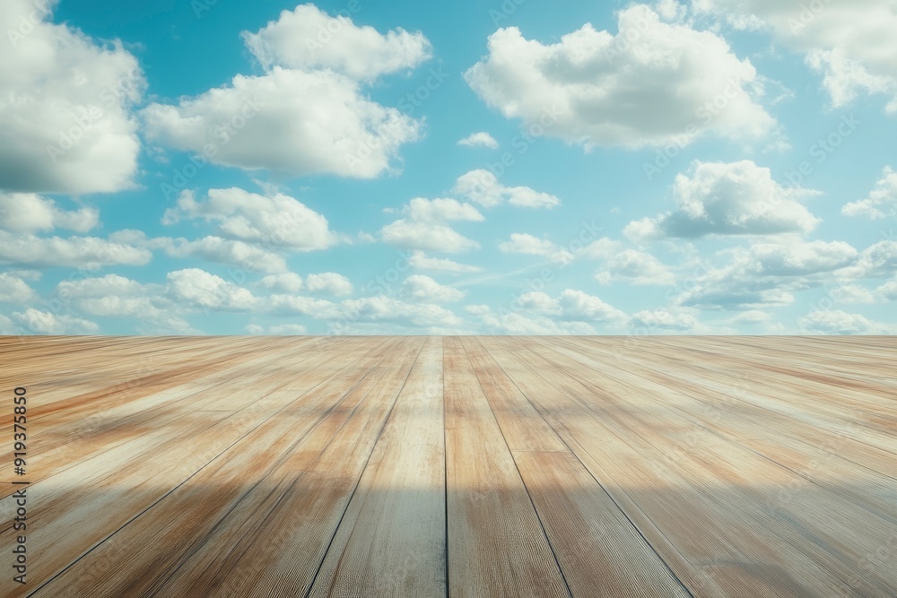 Nice Blue Sky with Floor Background with Beautiful Clouds Empty Landscape with generative ai Nice Blue Sky with Floor Background with Beautiful Clouds Empty Landscape with generative ai