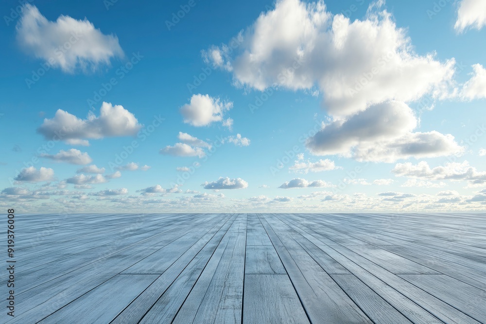 Nice Blue Sky with Floor Background with Beautiful Clouds Empty Landscape with generative ai Nice Blue Sky with Floor Background with Beautiful Clouds Empty Landscape with generative ai