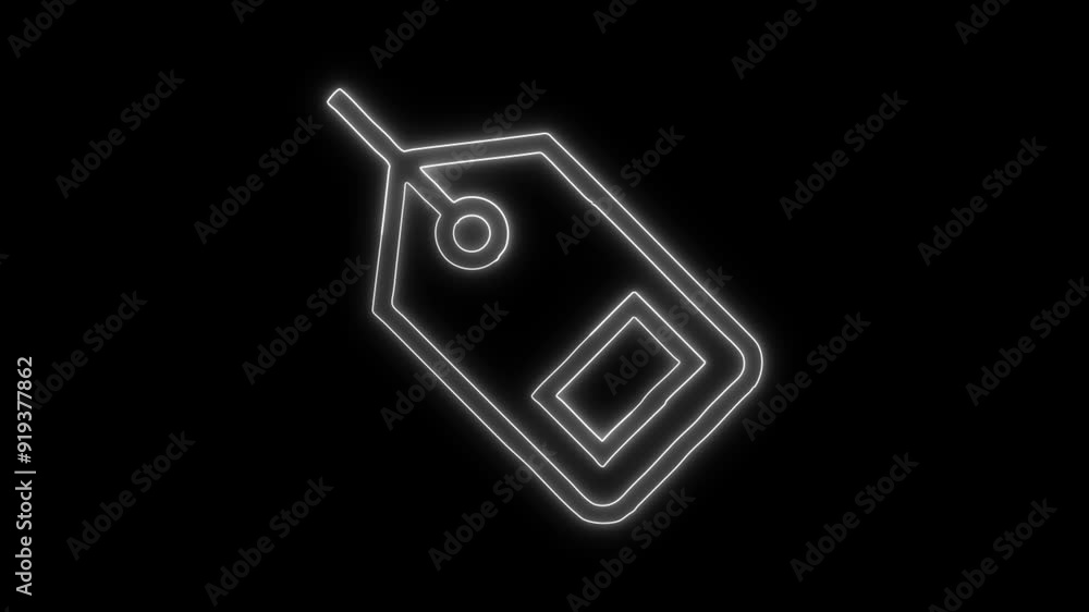 Brand Icon - 4K Animated Design with Linear Symbol on Black Background Brand Icon - 4K Animated Design with Linear Symbol on Black Background