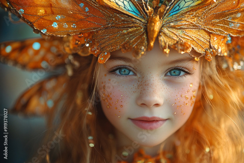 A child in a whimsical carnival animal costume Carnival photo