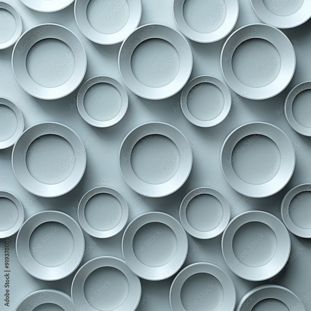 Abstract Pattern of Gray Circles Abstract Pattern of Gray Circles
