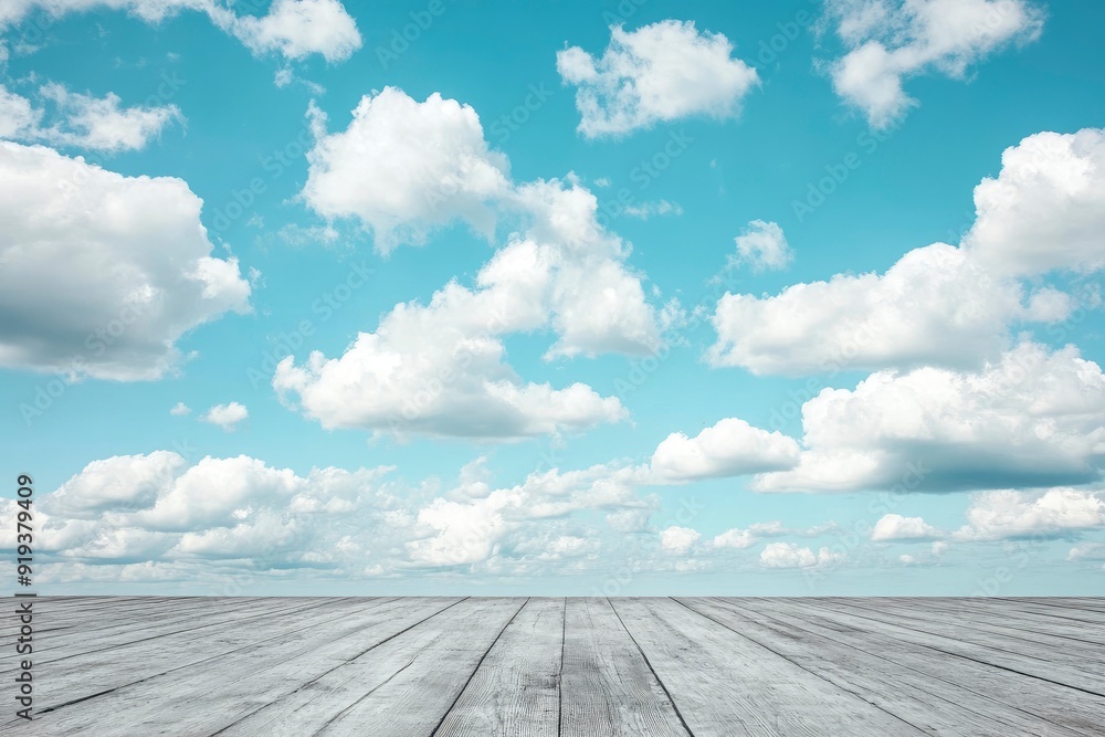 Nice Blue Sky with Floor Background with Beautiful Clouds Empty Landscape with generative ai Nice Blue Sky with Floor Background with Beautiful Clouds Empty Landscape with generative ai