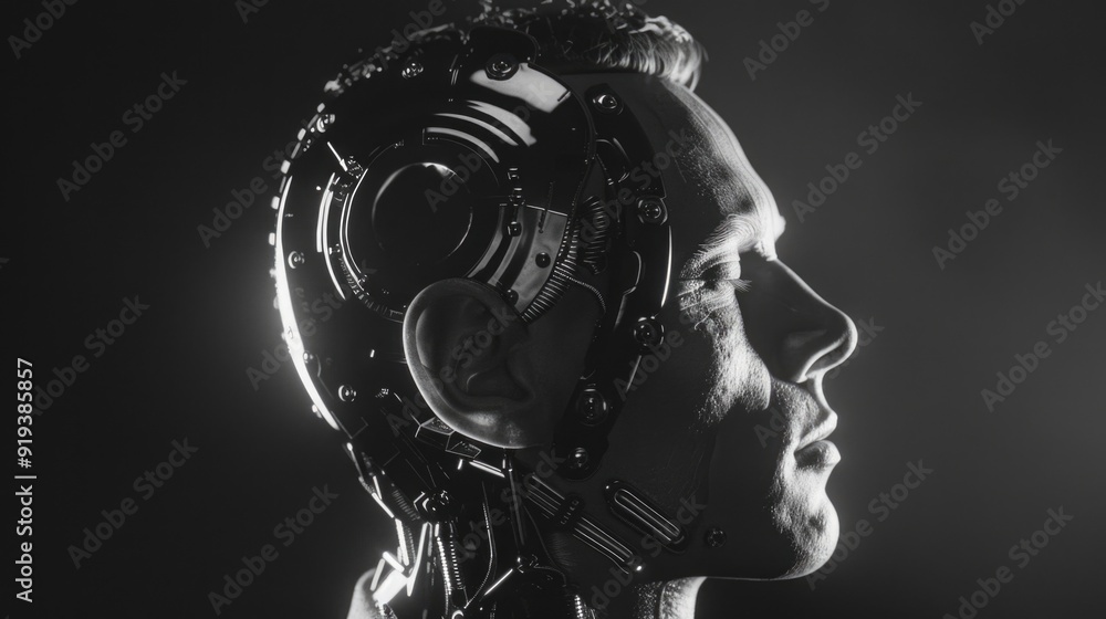 Man with Cybernetic Head Man with Cybernetic Head