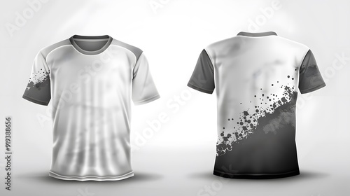 t shirts on white background photo