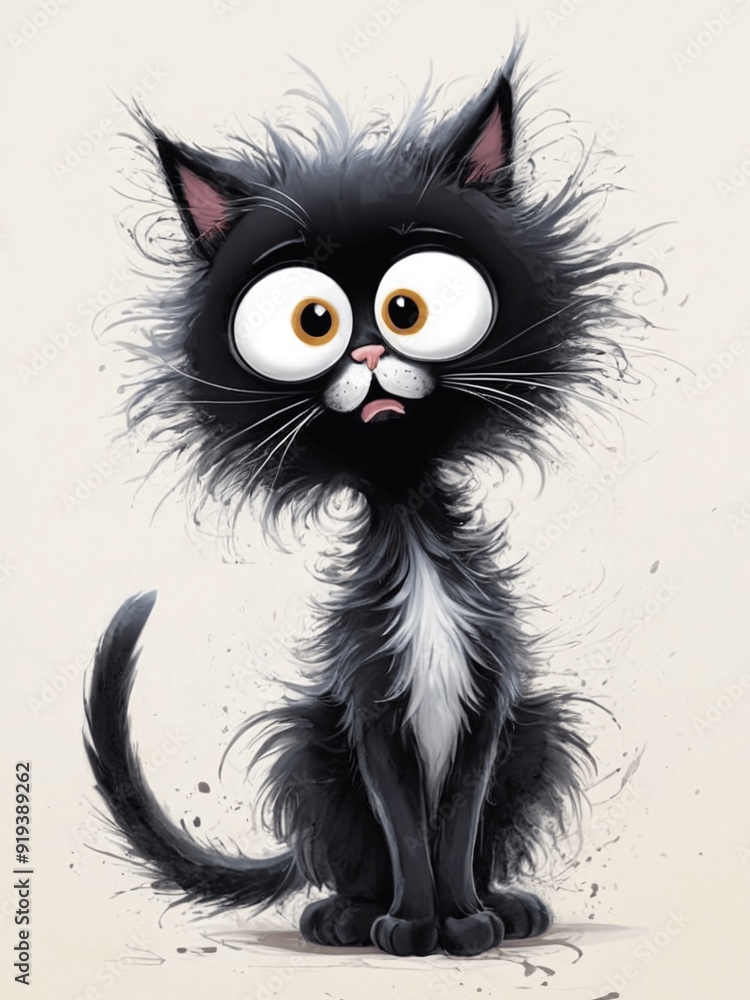Feline Frenzy Generative AI Illustration Feline Frenzy Generative AI Illustration