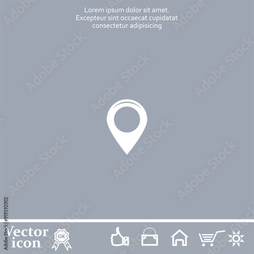 Free Download Vector icon of white color on a gray background - GFXLoad