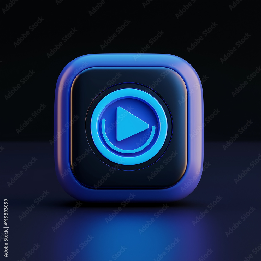 3D rendering icon for radio music 3D rendering icon for radio music