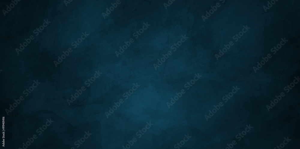 dark blue watercolor grunge paper textrue. stone marble wall concrete old wall texture dark concept in backdrop. vector art, illustration, wall textrue, space view.	