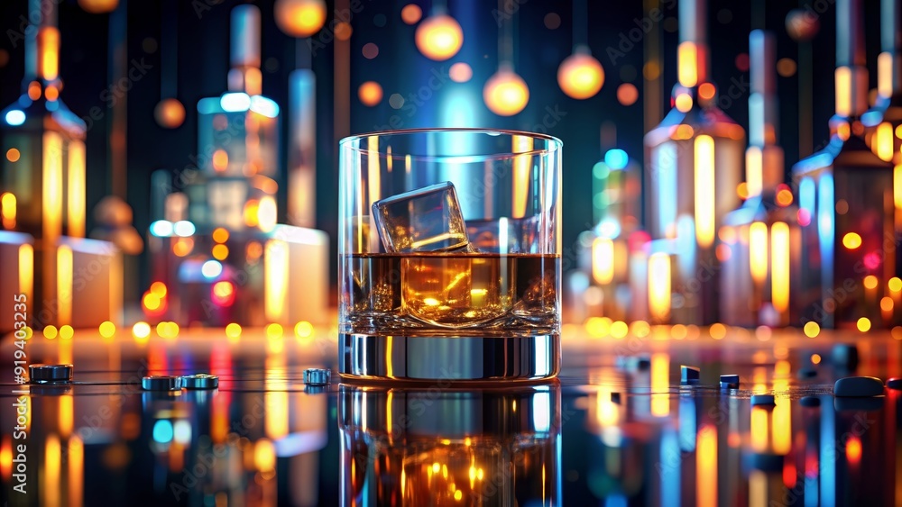 Abstract digital render depicting the feeling of intoxication, drunk, intoxicated, blurred, disoriented Abstract digital render depicting the feeling of intoxication, drunk, intoxicated, blurred, disoriented
