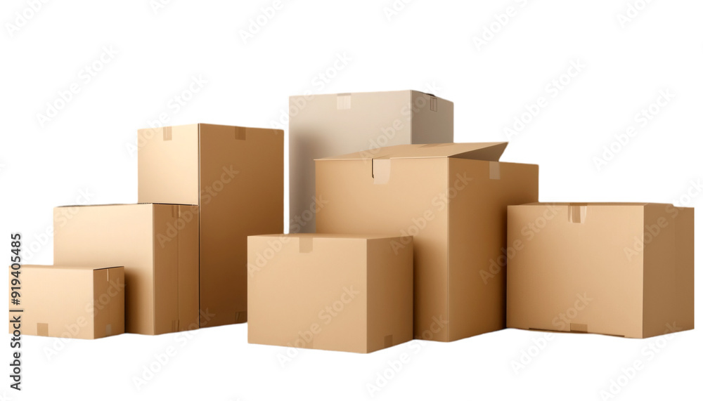 pf boxes packages or multi-sided cardboard for isolated packaging on transparent png background. pf boxes packages or multi-sided cardboard for isolated packaging on transparent png background.