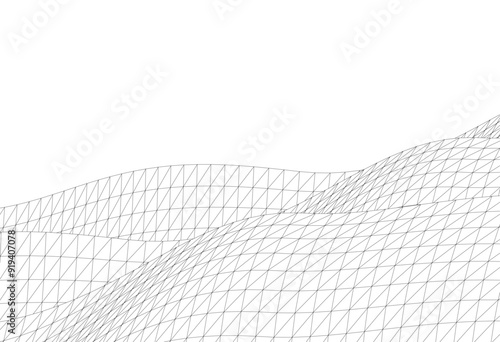 abstract linear design vector drawing