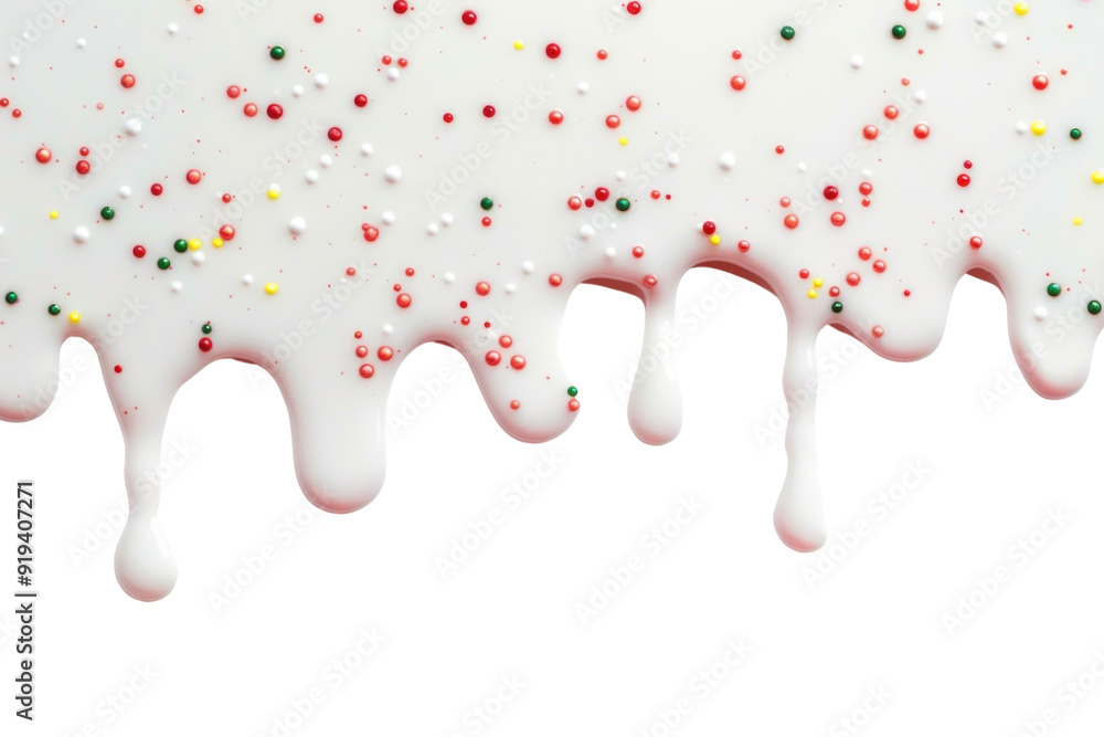 PNG Colorful drips with sprinkles PNG Colorful drips with sprinkles