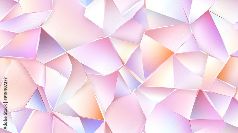 Delicate fragments of iridescent glass create a captivating seamless texture, reflecting light with a spectrum of colors in every tiny piece SEAMLESS PATTERN