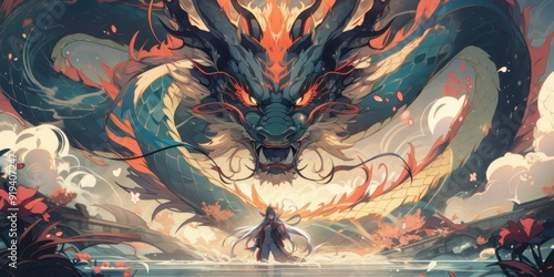 Mythical Dragon Confrontation