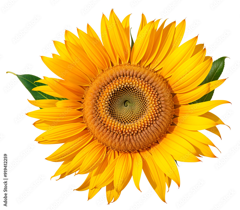 Fototapeta premium a beautiful sunflower flower with a transparent background