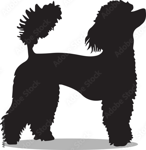 Poodles Silhouette, Poodles Vector Silhouette, Poodles cartoon Silhouette, Poodles illustration, Poodles icon Silhouette, Poodles Silhouette illustration