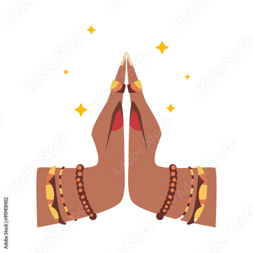 namaste hands gesture