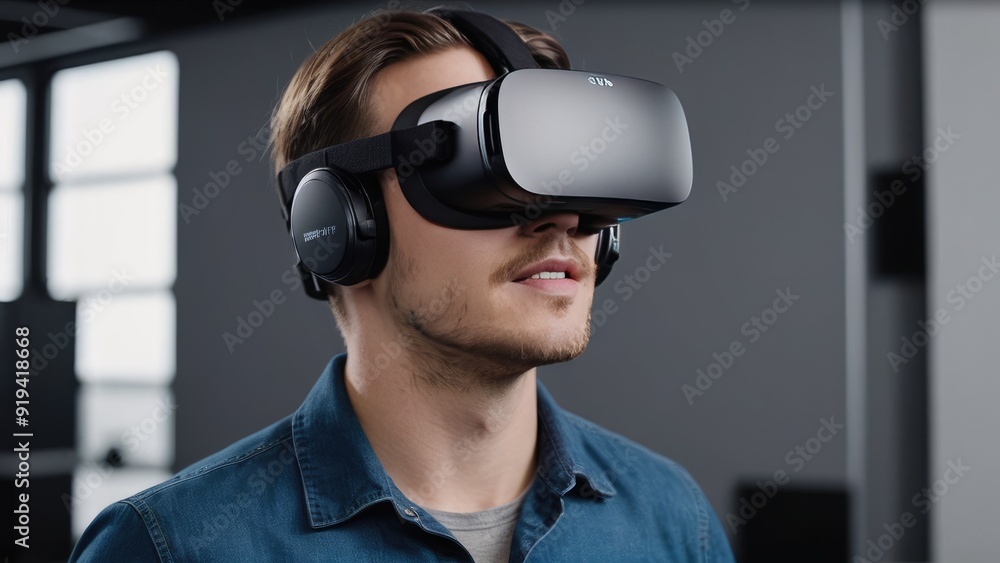 Employees are testing VR equipment to enhance workplace processes, exploring virtual reality's potential for productivity and innovation Employees are testing VR equipment to enhance workplace processes, exploring virtual reality's potential for productivity and innovation