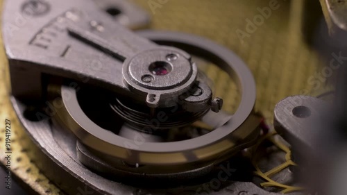 Wallpaper Mural Detail of clockwork with gear. Old clock mechanism works. Successful business or teamwork concept. Watch gears detail Torontodigital.ca