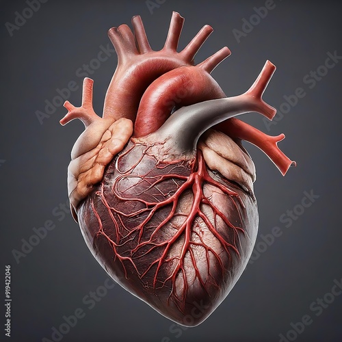 Human Heart Anatomy | Heart Structure Diagram | Cardiovascular System | Heart Diagram | Anatomy of the Heart | high resolution 300 dpi image photo