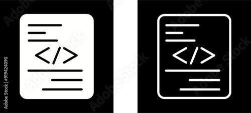 Piece of Code Vector Icon