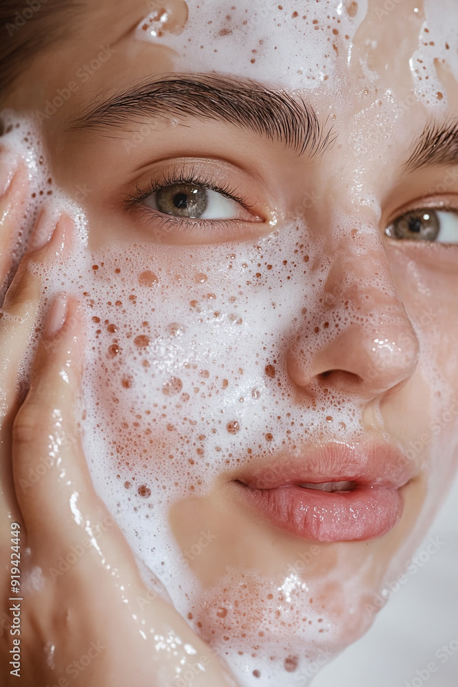 Portrait of a beautiful European woman. Close-up, big eyes, clear skin. Portrait of a beautiful European woman. Close-up, big eyes, clear skin.