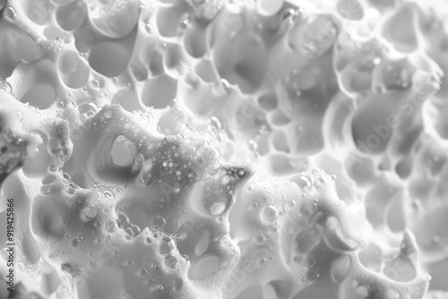 Wallpaper Mural Microscopic close-up of foam bubbles on a white surface. Abstract and creative texture. Fine art, close-up photography. Torontodigital.ca