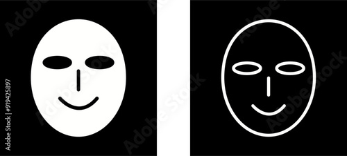 Ancient Face Mask Vector Icon