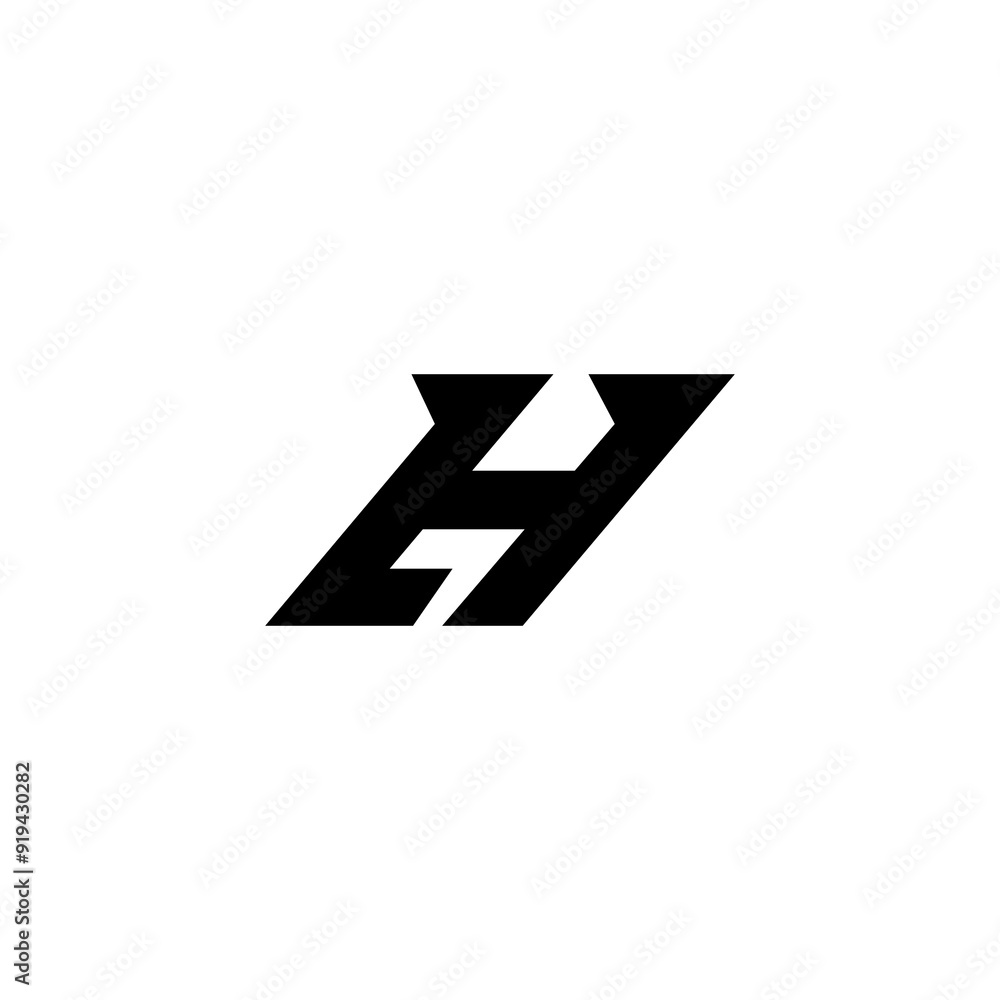 simple H letter logo design simple H letter logo design
