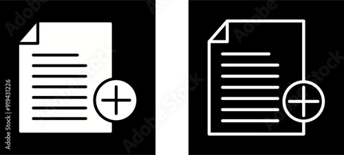 Add Notes Vector Icon