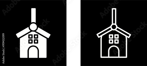 Windmills Vector Icon