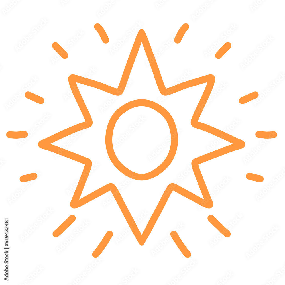 doodle, sun doodle, sun
