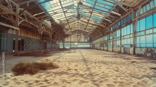 Abandoned Building Filled With Sand