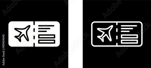 Plane Tickets Vector Icon