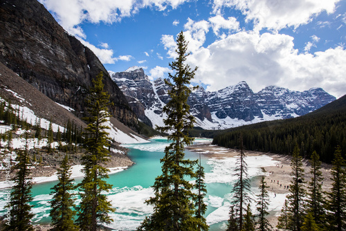 Summer landscape in Moraine lake, Banff National Park, Canada