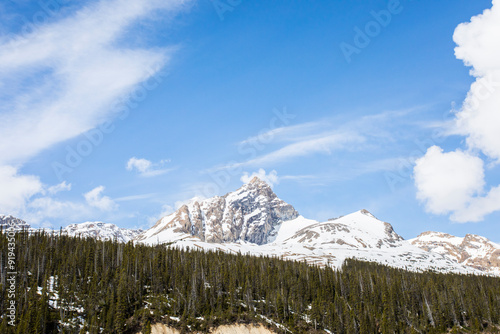 Summer landscape in Jasper National Park, Canada photo