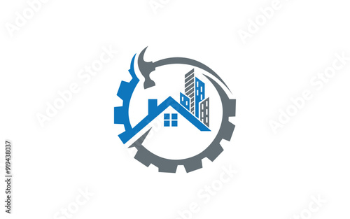 House repair logo images illustration design