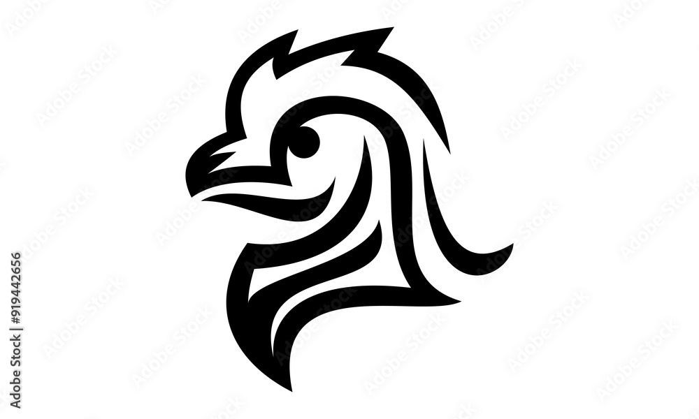 icon chicken head vector icon chicken head vector