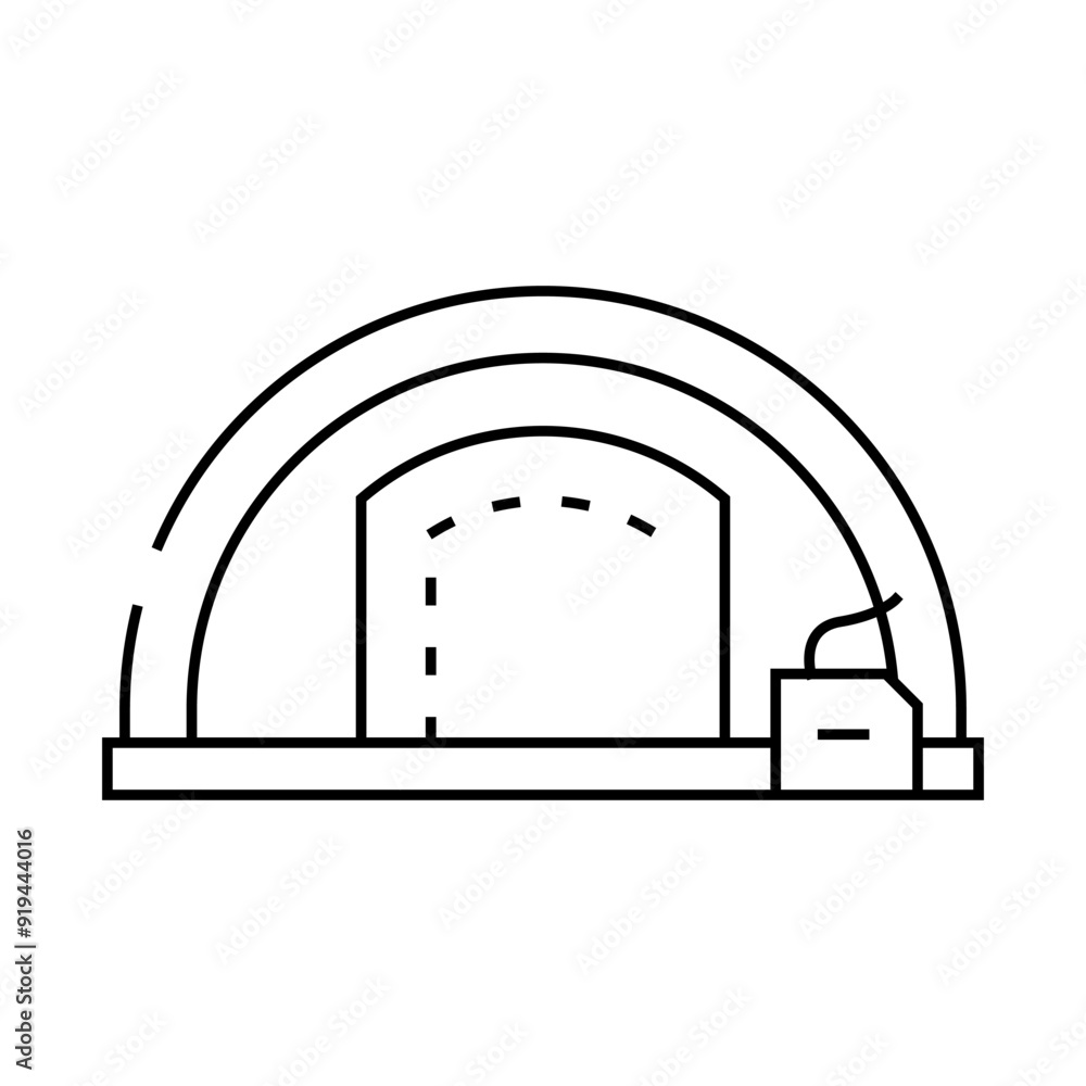 roof tent vacation line icon vector. roof tent vacation sign. isolated contour symbol black illustration roof tent vacation line icon vector. roof tent vacation sign. isolated contour symbol black illustration