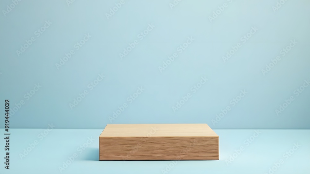 A wooden table on the ground, light blue background, minimalist style, empty space above, 3D rendering, high resolution, high detail, high quality, high definition, high natural color tone, profession A wooden table on the ground, light blue background, minimalist style, empty space above, 3D rendering, high resolution, high detail, high quality, high definition, high natural color tone, profession