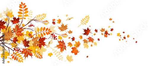 Fall leaves mixed decor