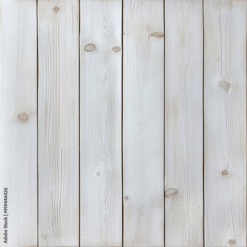Naklejka premium Weathered white wooden planks background. Shabby chic distressed wood texture. Image for backdrop, banner with copy space and wallpaper.