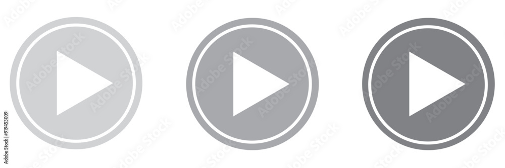 play icon vector set play icon vector set