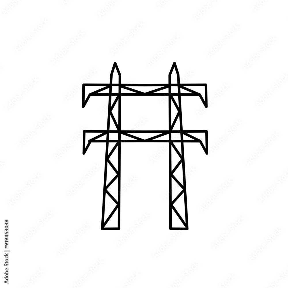 electric tower icon electric tower icon