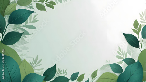 soft little leaves design background photo