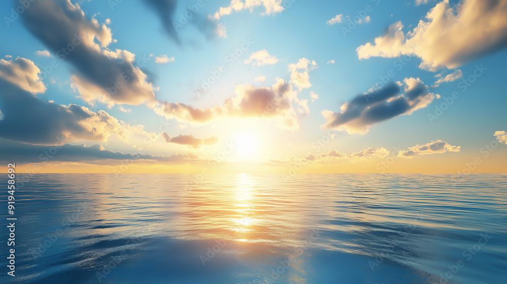 beautiful dramatic sunset over sea sunlight blue sky sea level landscape beautiful dramatic sunset over sea sunlight blue sky sea level landscape