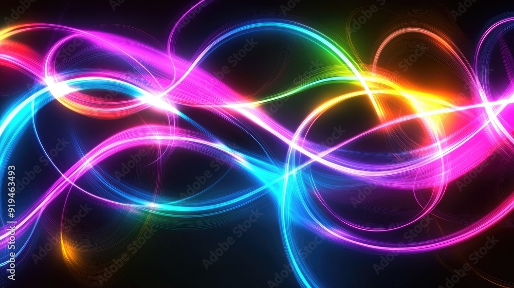 Neon abstract patterns with energy Neon abstract patterns with energy